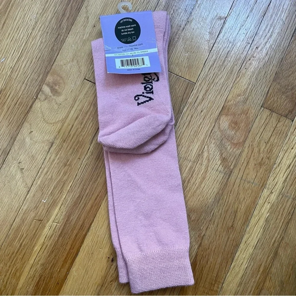 4/$25 Girls Rose Pink Knee High Socks Size 8